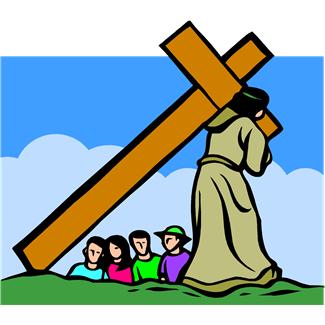 Jesus carrying cross